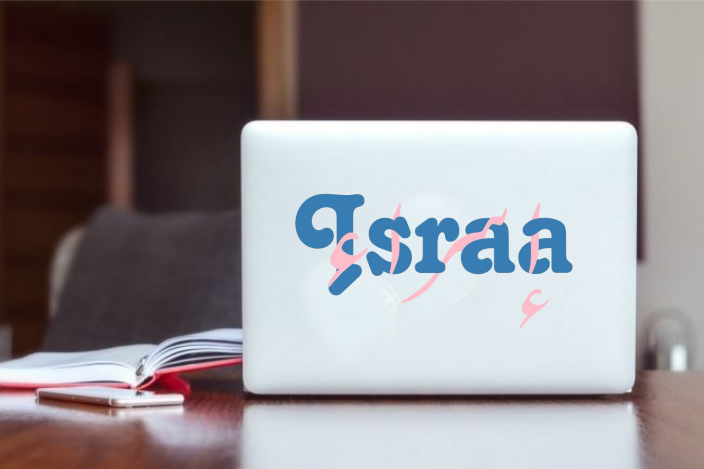 names Laptop Sticker Israa 46