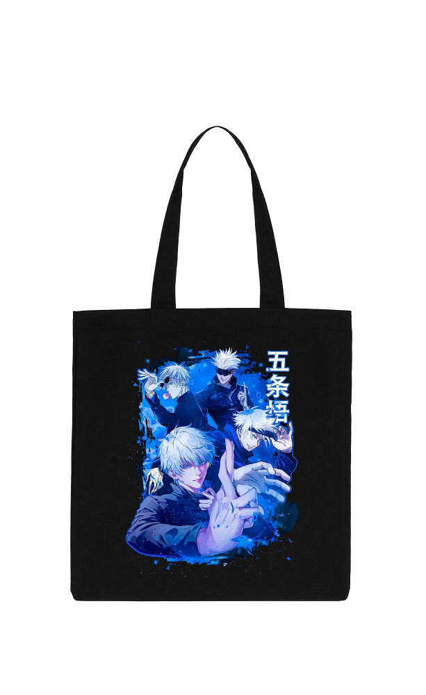 jujutsu kaisen GOJO  tote bag Black 46