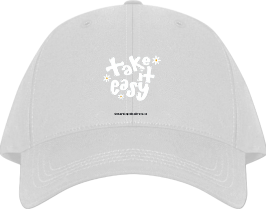 Baseball cap White take it easy 43