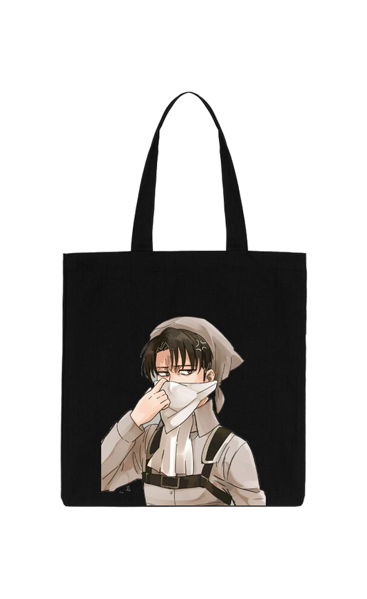 Anime Attack on titan shingeki no kyojin Aot Black tote bag 47