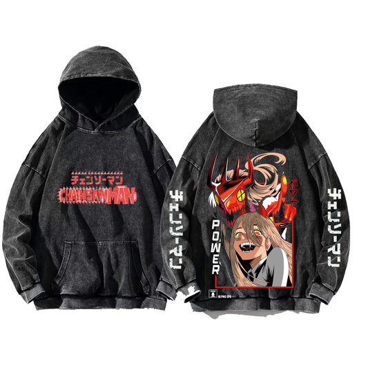 Chainsaw Man One Size hoodie Washed Back 47