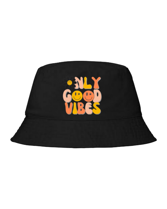 Bucket hat Fishman hat cap ONLY GOOD VIBES 47