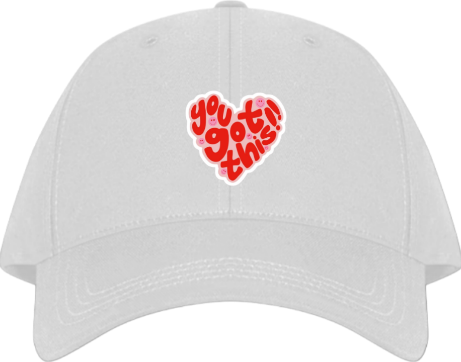 Baseball cap White you got this 44