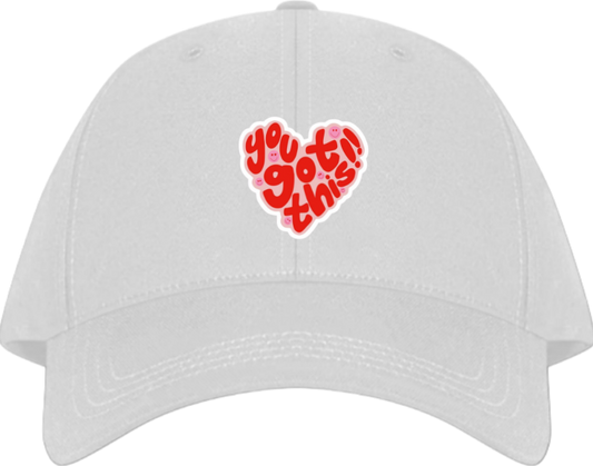 Baseball cap White you got this 44