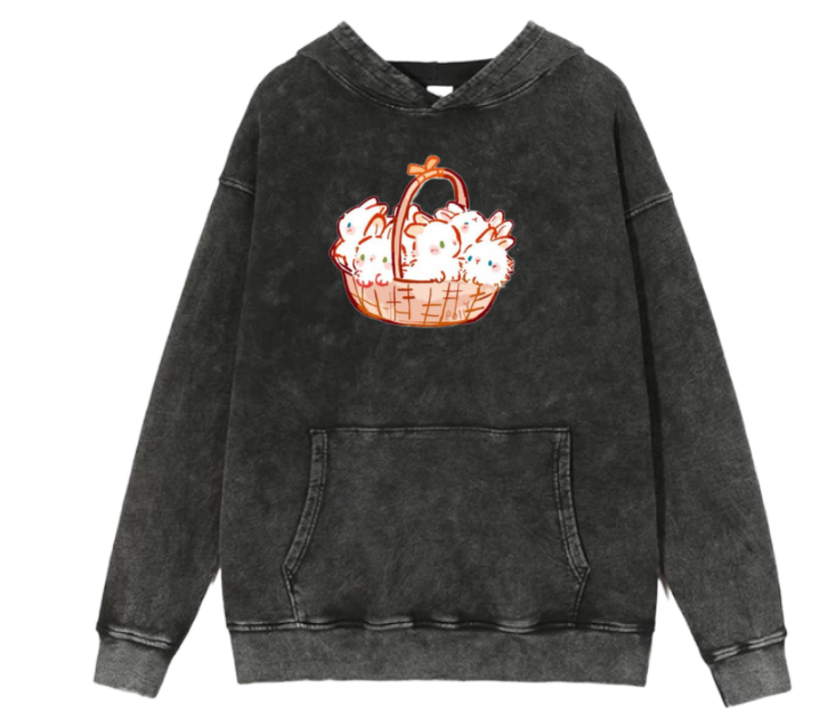 bunny Oversize Hoodie Washed 47