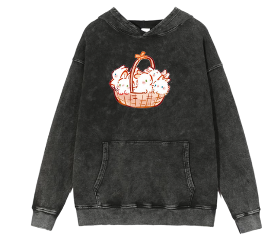 bunny Oversize Hoodie Washed 47