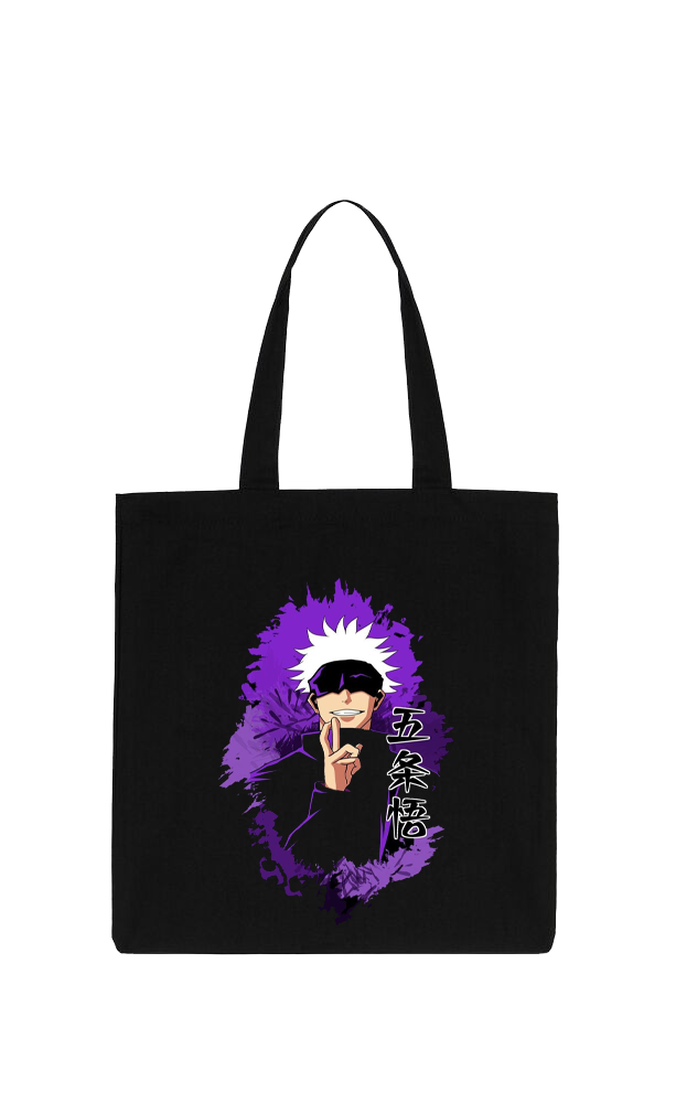 jujutsu kaisen GOJO  tote bag Black 47