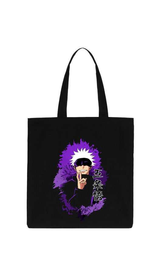 jujutsu kaisen GOJO  tote bag Black 47