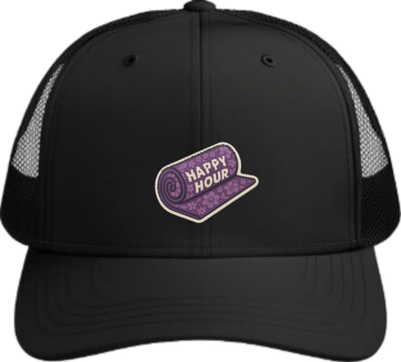 workout gym pilates Baseball cap Black 47