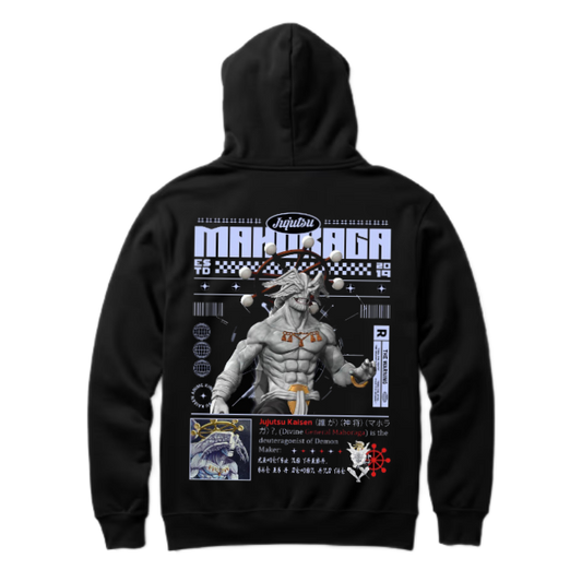 MAHORAGA Back text oversize hoodie back 47
