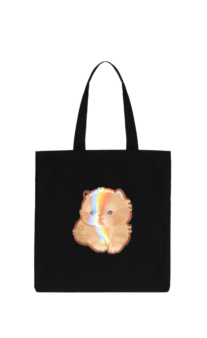 cat tote bag Black 47