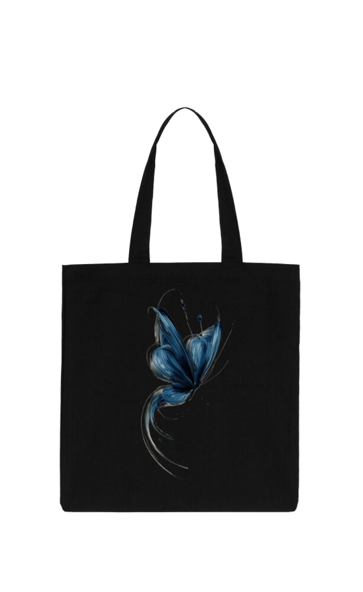 butterflies tote bag Black 44