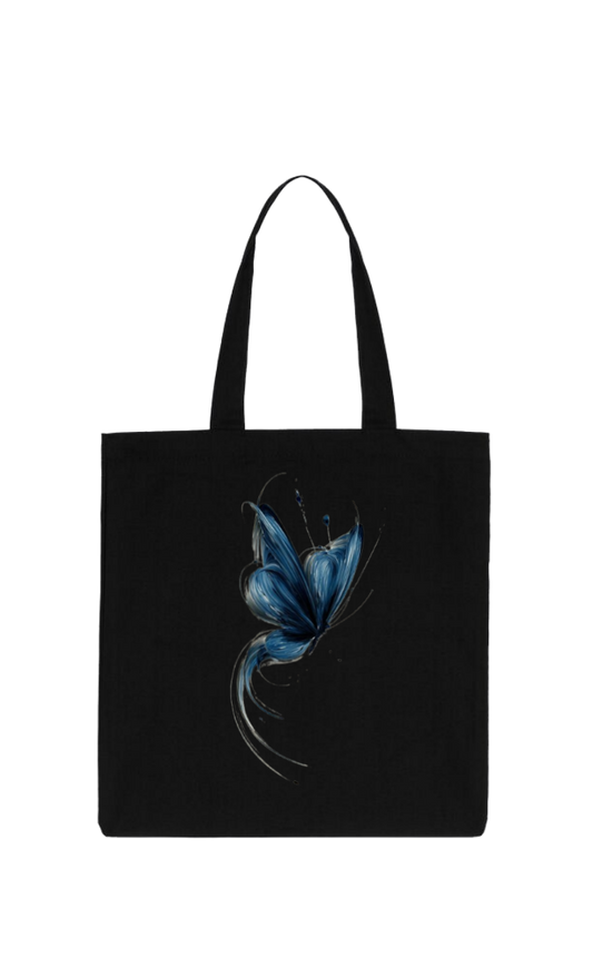 butterflies tote bag Black 44