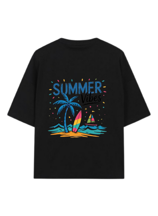 Summer Vibes t- shirt Black Back 47