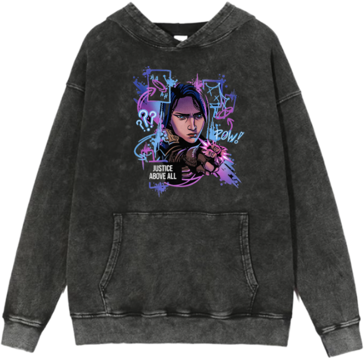 League of Legends Caitlyn Kiramman Over Size hoodie Washed 10