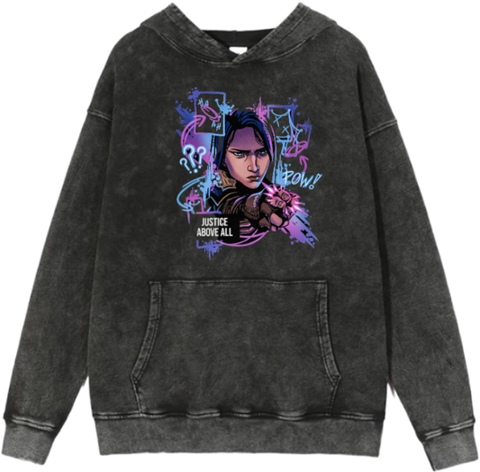 League of Legends Caitlyn Kiramman Over Size hoodie Washed 10