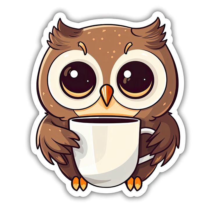 Sticker coffee Night Owl 47