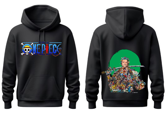 one piece One Size hoodie Black Back 47
