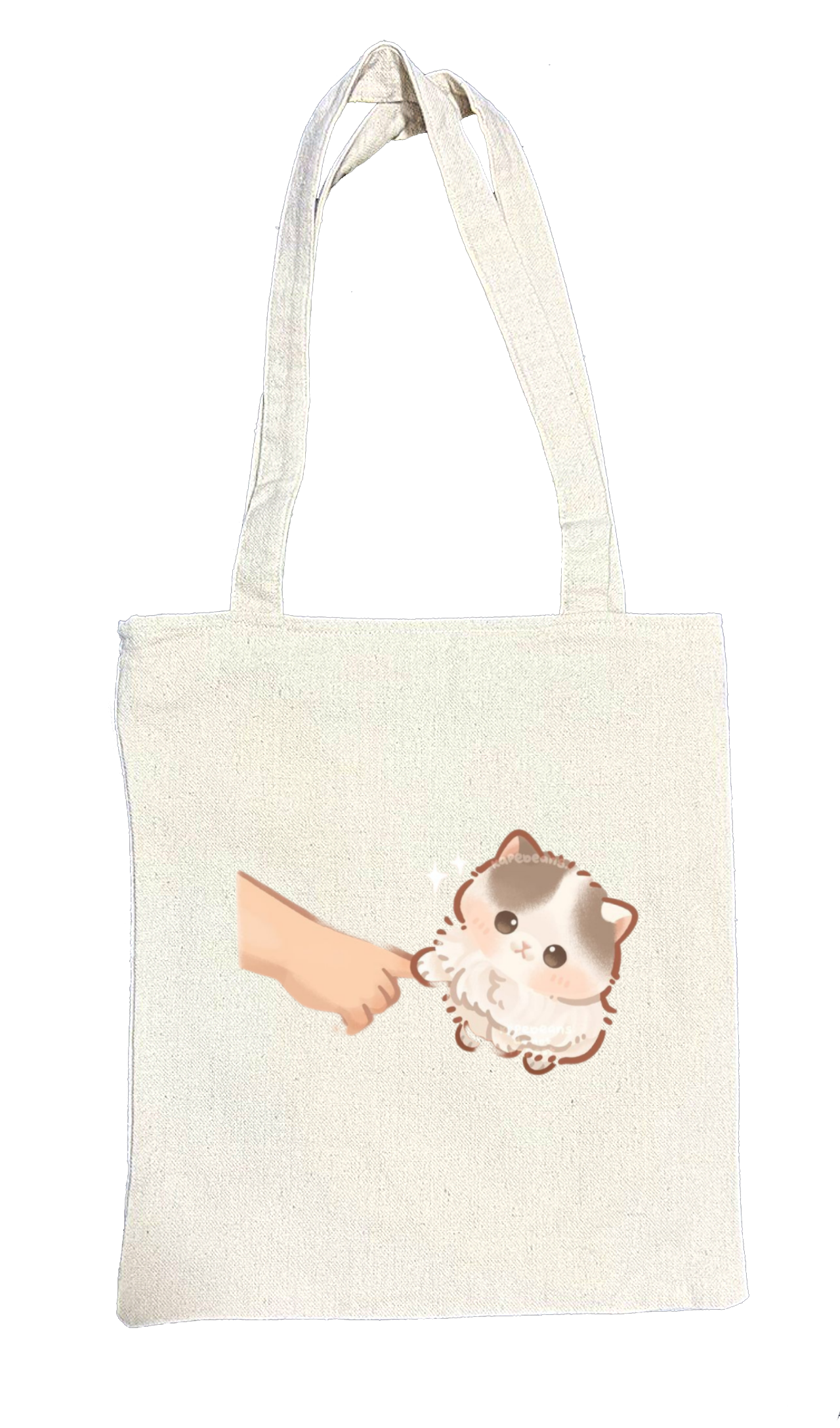 cat tote bag White 47