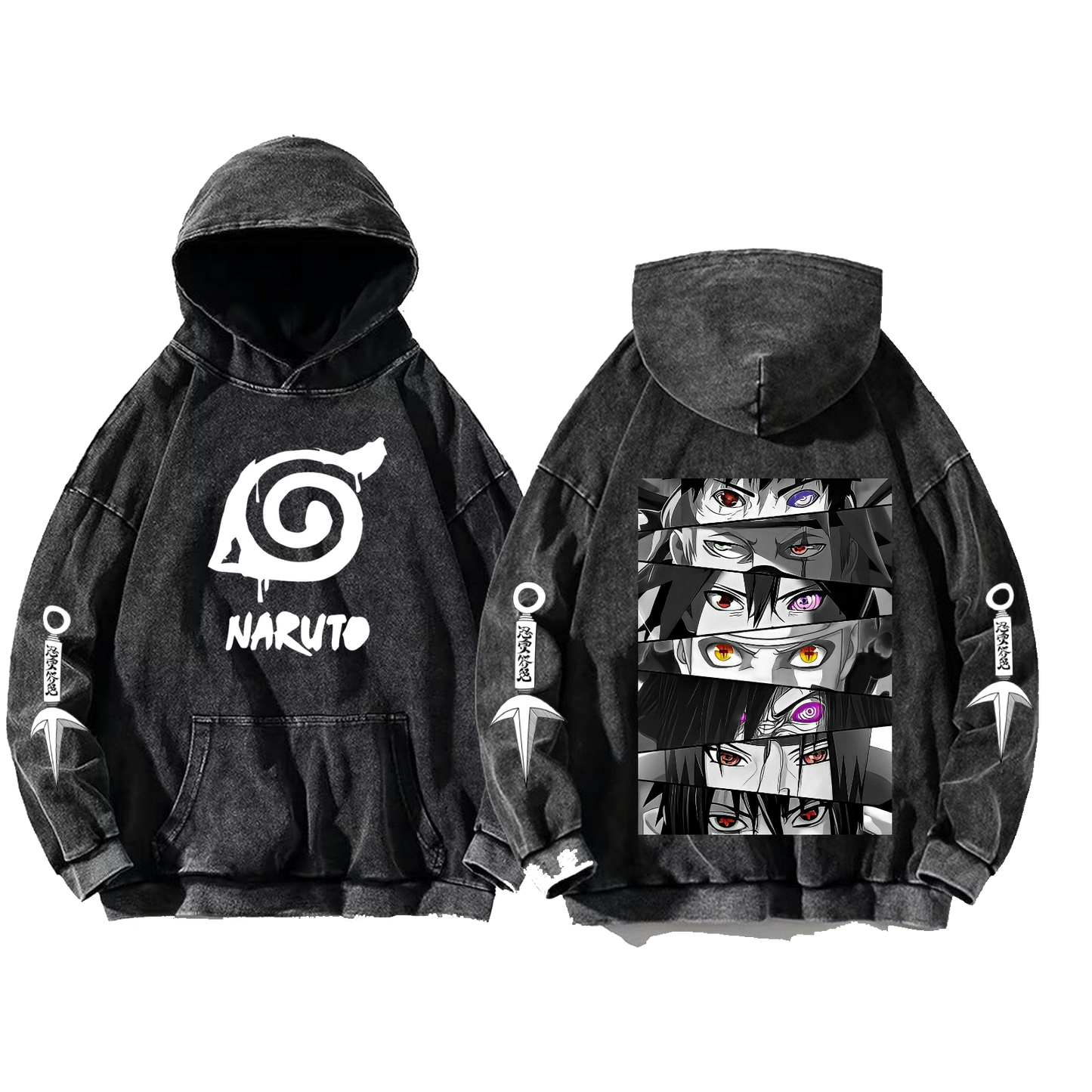 Naruto Shippuden One Size hoodie Washed Back 47