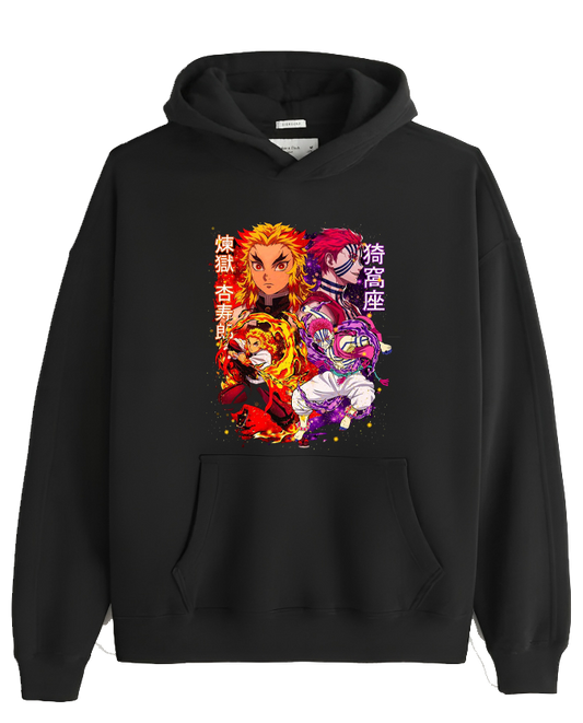 Anime Demon slayer nezuko tanjiro Oversize Hoodie Black 99