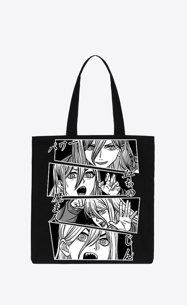 Chainsaw Man tote bag Black 47