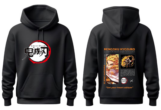 Anime Demon slayer nezuko tanjiro Oversize Hoodie Black 47