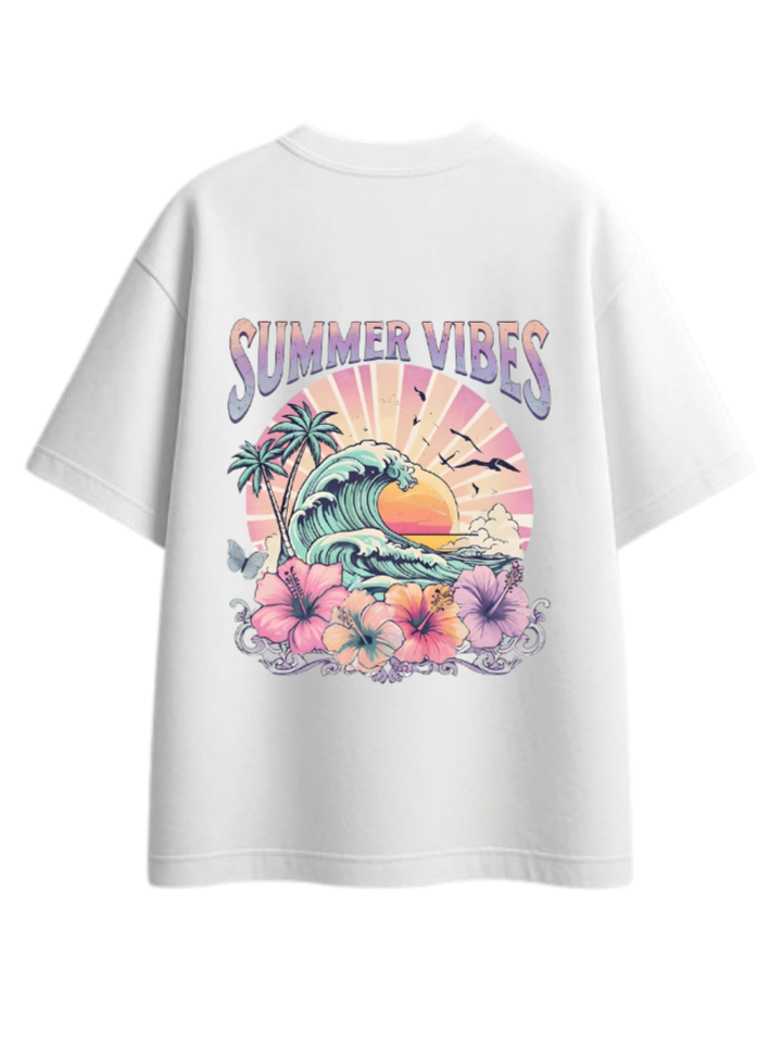 Summer Vibes t- shirt White Back 47