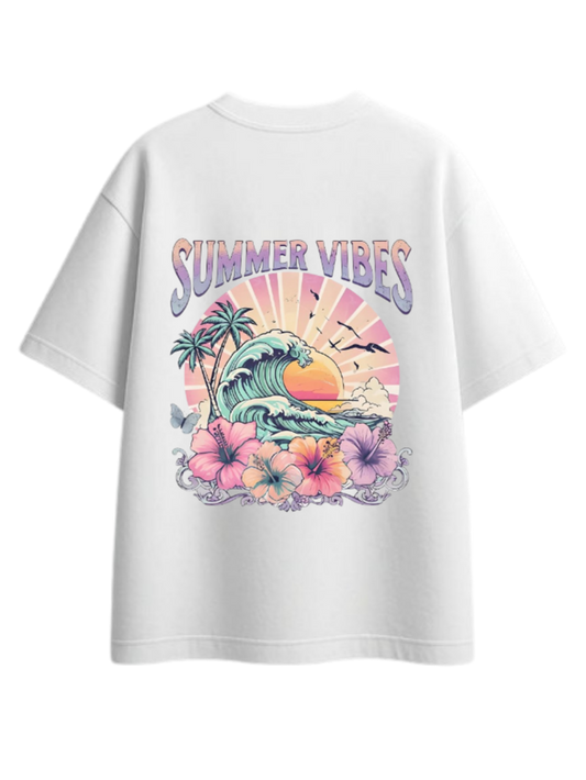 Summer Vibes t- shirt White Back 47