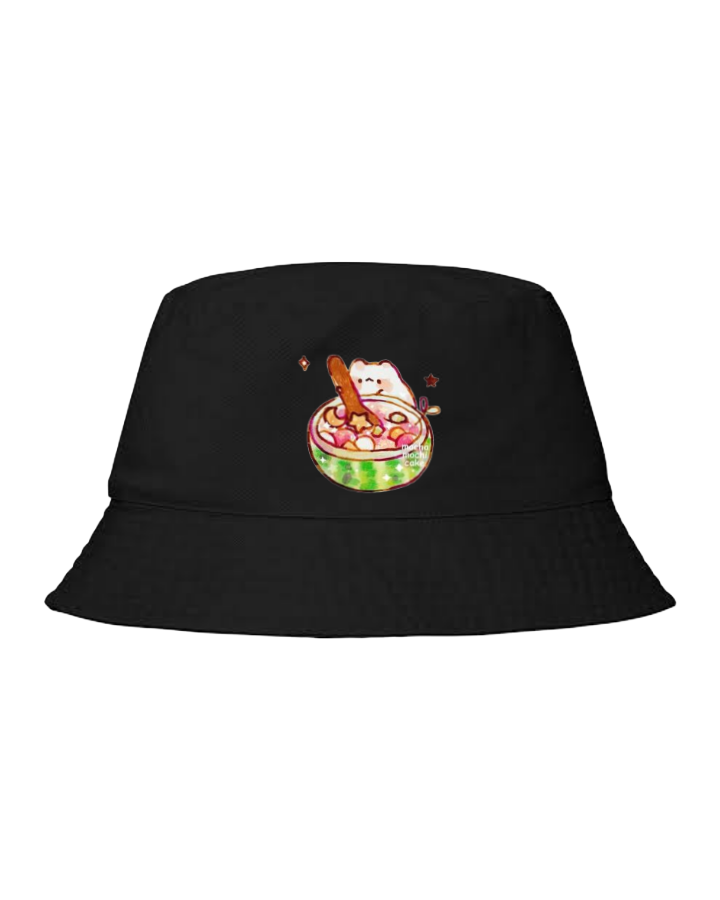 bunny Bucket hat Fishman hat cap Black 47
