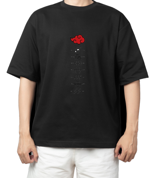 Naruto Shippuden t- shirt One Size Black 48