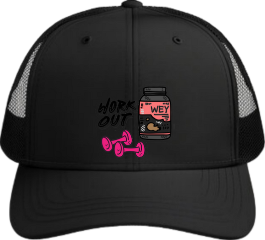 workout gym pilates Baseball cap Black 48