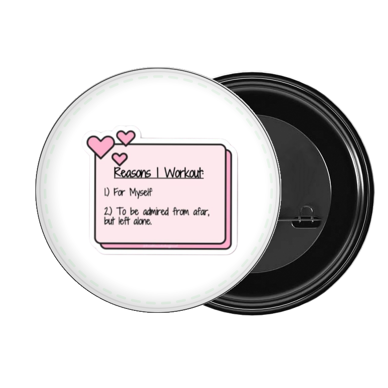 badge pin for bag workout gym pilates 47