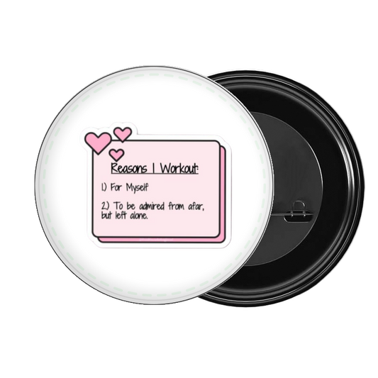 badge pin for bag workout gym pilates 47