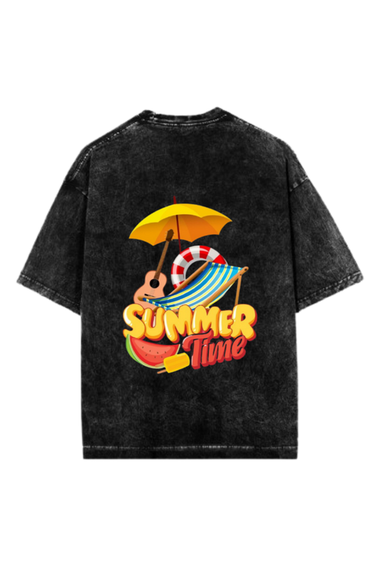 Summer Vibes One Size t- shirt Washed Back 48