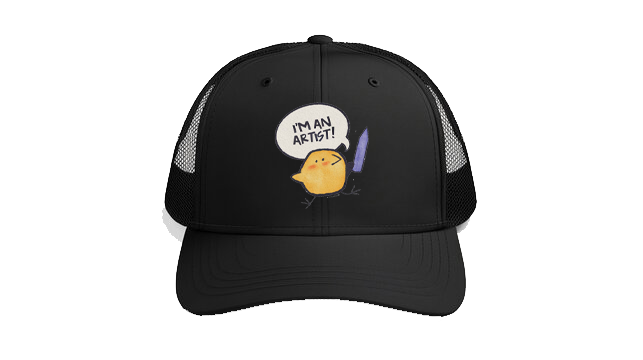 Baseball cap Black I'M AN ARTIST 95
