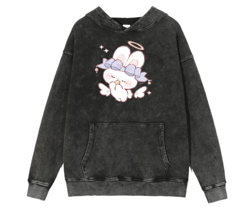 bunny Oversize Hoodie Washed 48