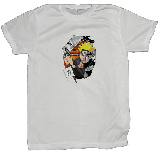 Naruto Shippuden t- shirt fat White 48
