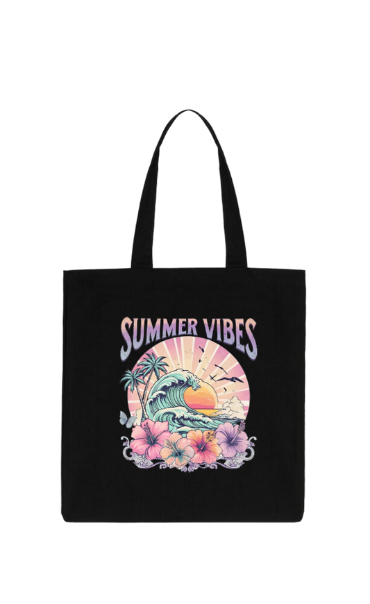 Summer Vibes tote bag Black 48