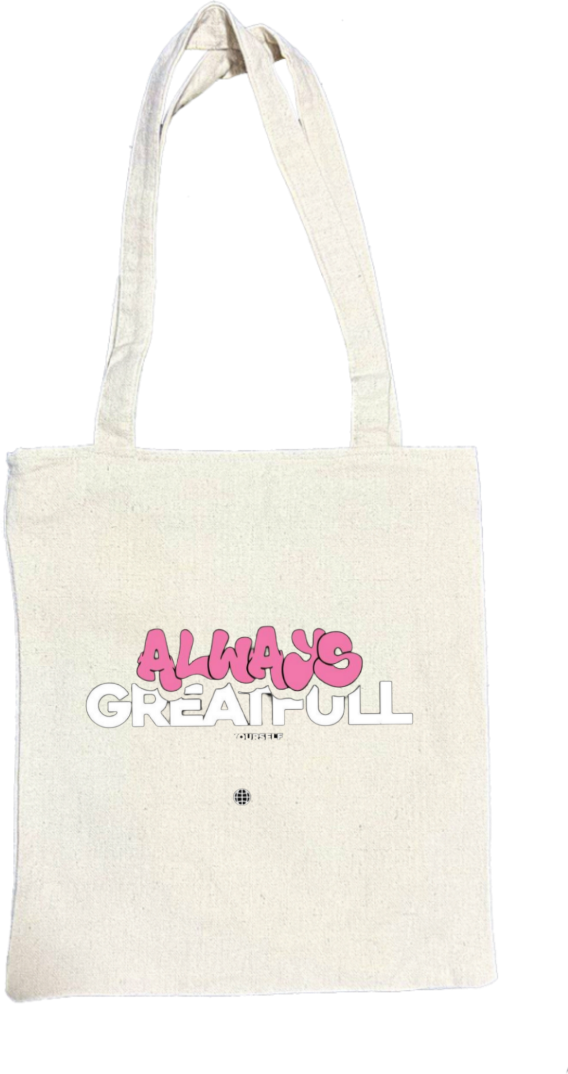 ALWAYS GREATFULL tote bag beige 138