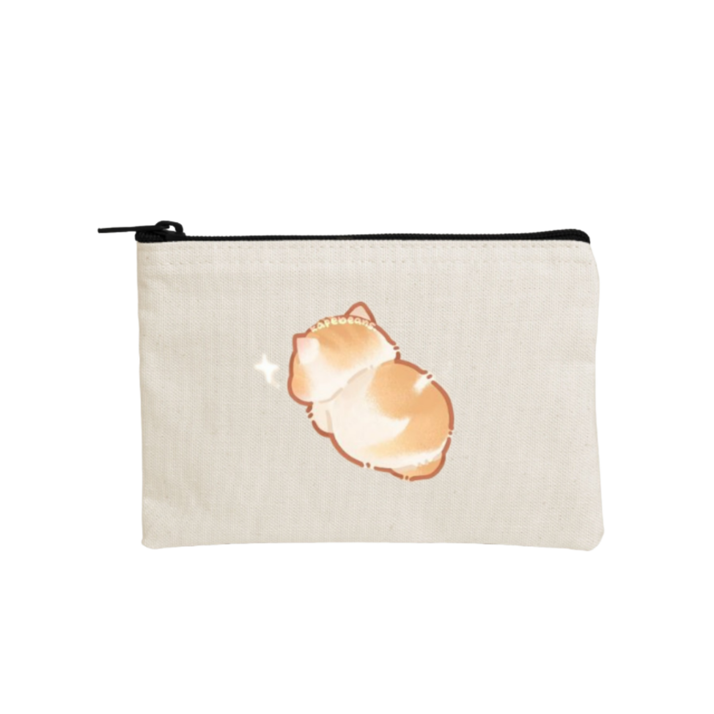 cat wallet pencil case Beige 48