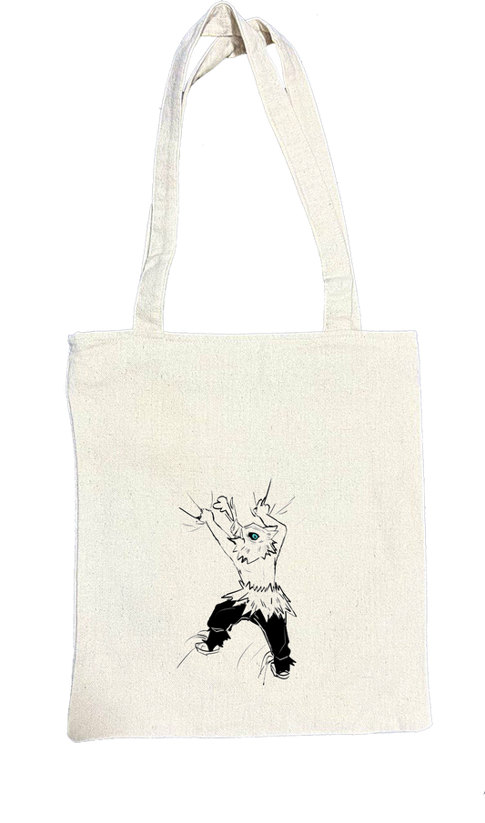 Anime Demon slayer nezuko tanjiro tote bag Beige 48