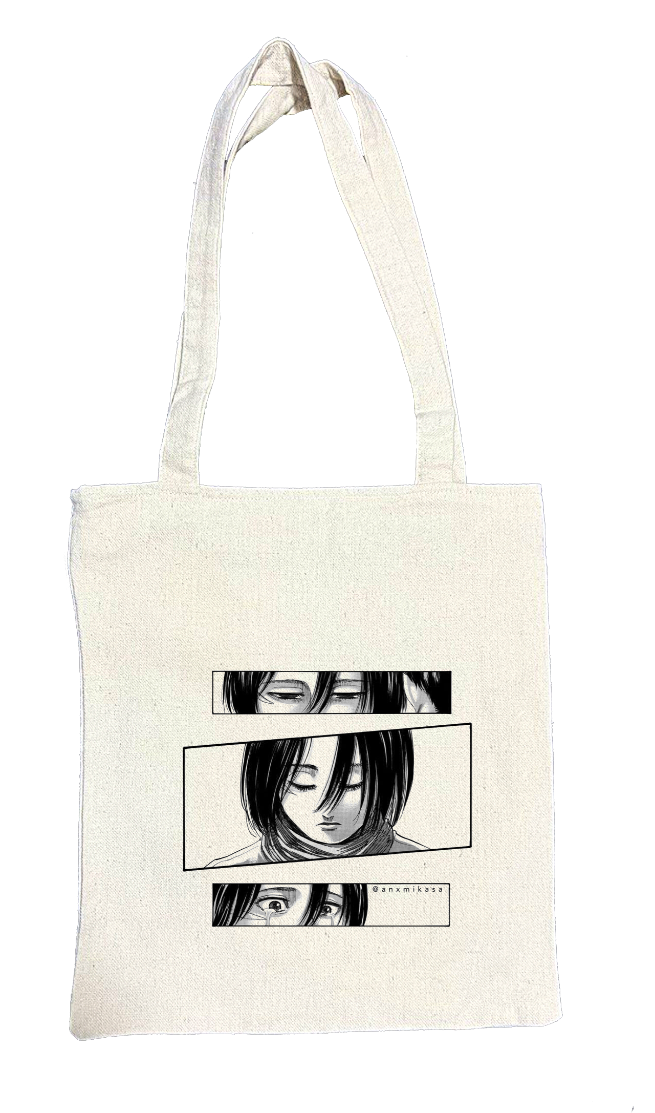Anime Attack on titan shingeki no kyojin Aot biege tote bag 47