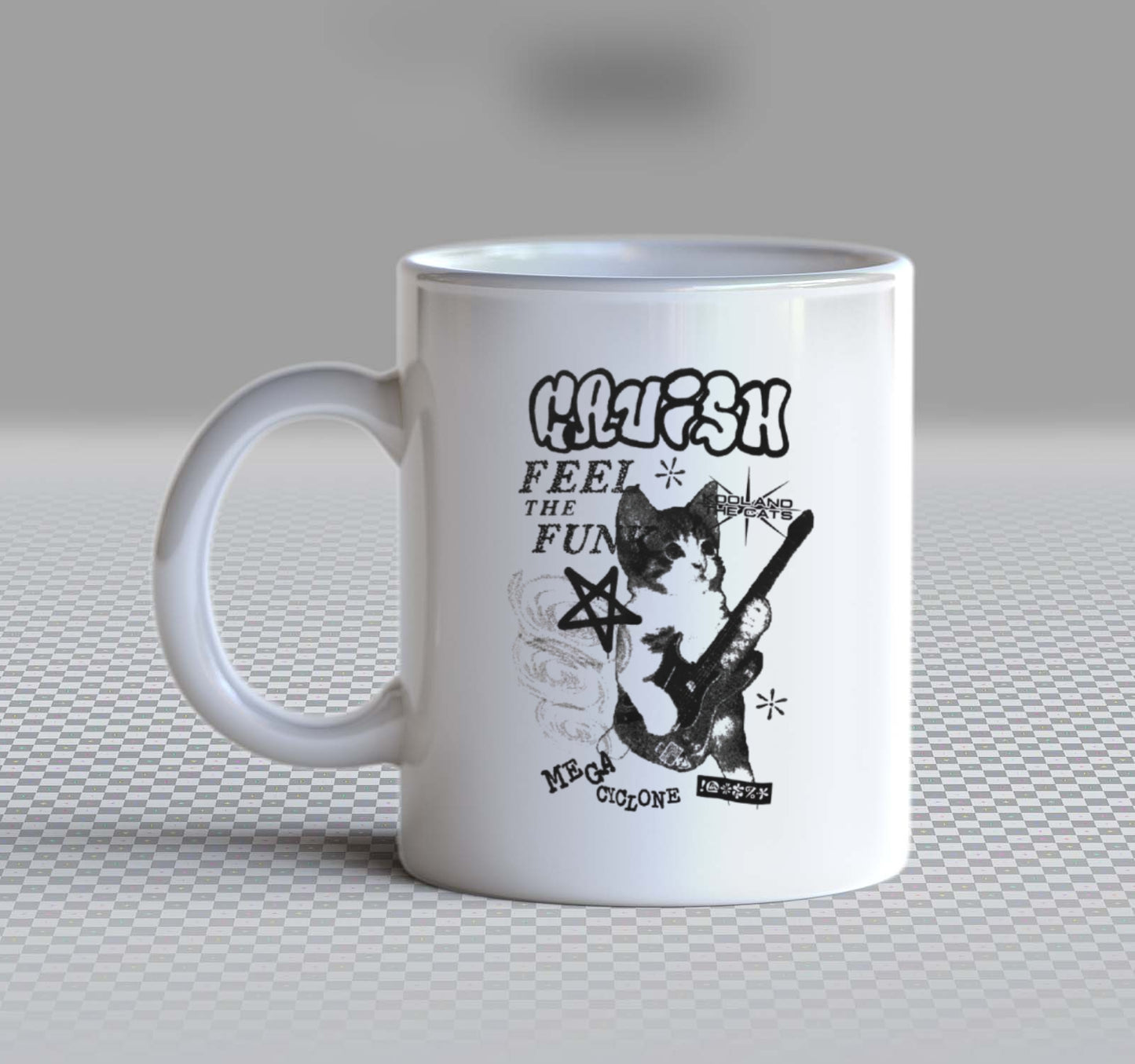 Feel the Funk Back text Mug 48