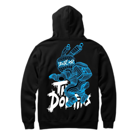 THE DOLLYS Back text oversize hoodie back 48