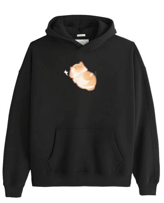 cat Oversize Hoodie Black 48
