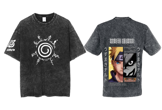 Naruto Shippuden t- shirt One Size Washed Back 48