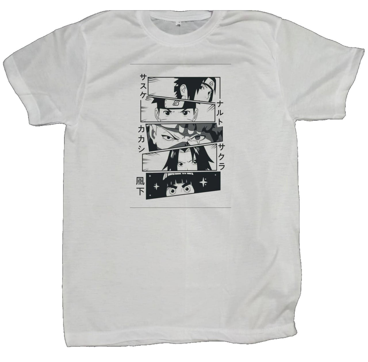 Naruto Shippuden t- shirt fat White 49