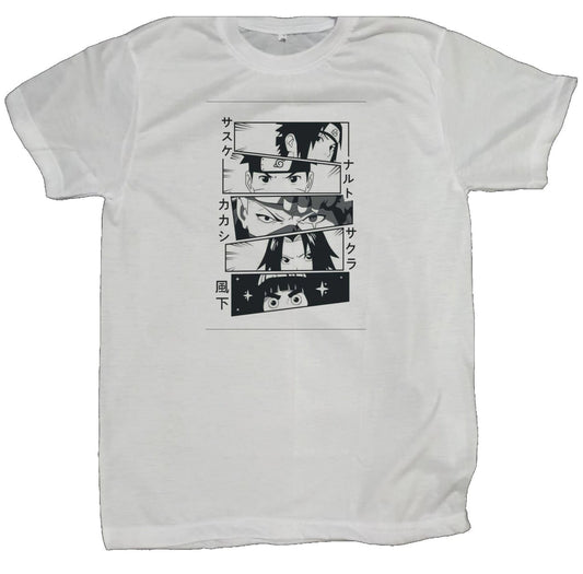 Naruto Shippuden t- shirt fat White 49