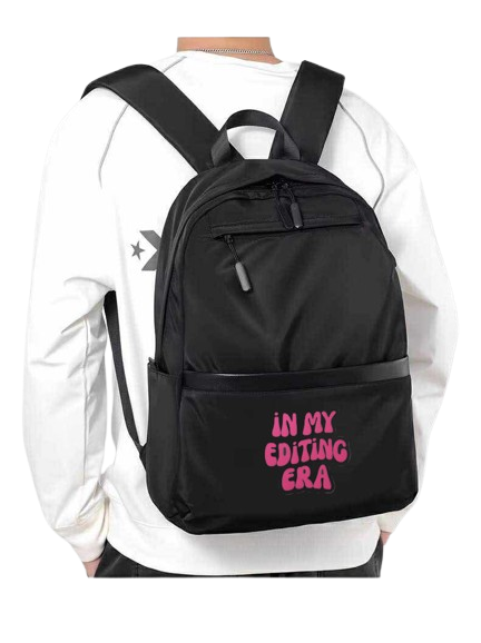 IN MY EDITING ERA School Back bag bag 98